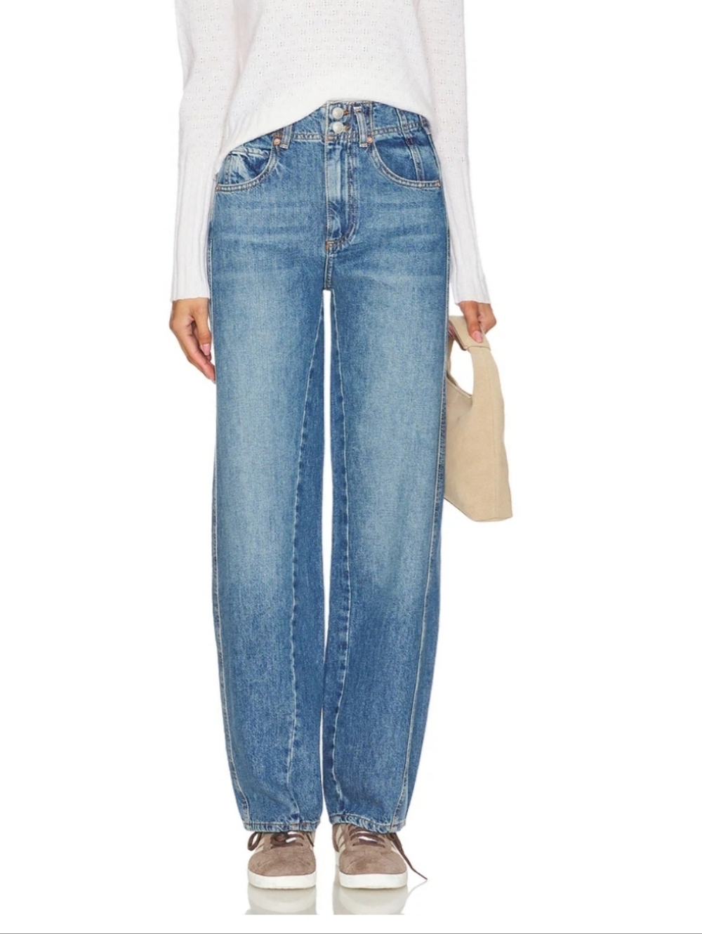 We The Free Aster Light Blue High-Rise Straight Jeans Size 24